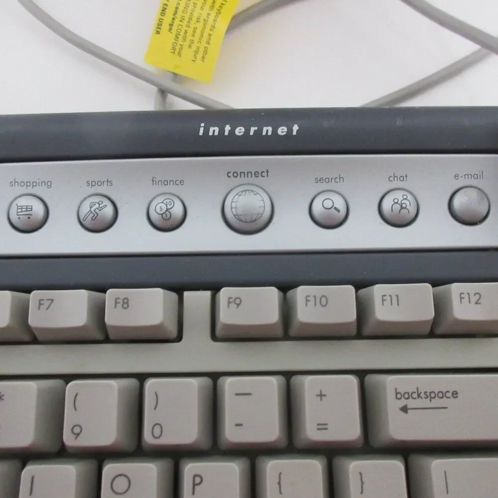 HP SK-2560 Internet/Multimedia PS/2 Wired Keyboard - Beige/Gray